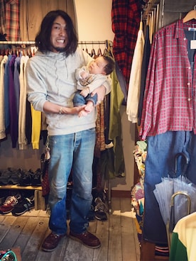 「古着屋」｜HamburgCafeさん（メンズ・179cm）の秋コーディネート