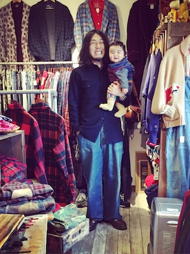 「BIG SMITH（ビッグスミス）のアイテム」を使った、HamburgCafeさん（メンズ・179cm）の冬コーディネート