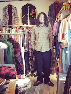 「PENDLETON（ペンドルトン）のアイテム」を使った、HamburgCafeさん（メンズ・179cm）の冬コーディネート