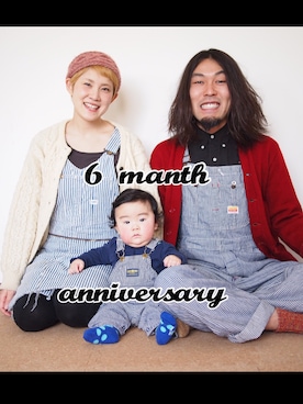 「生後6ヶ月」｜「アイテム（その他）」を使った、HamburgCafeさん（レディース・159cm）の冬コーディネート