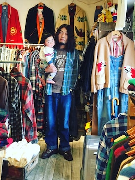 「BIG SMITH（ビッグスミス）のアイテム」を使った、HamburgCafeさん（メンズ・179cm）の冬コーディネート