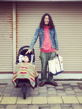 「RED WING（レッドウィング）のアイテム（その他シューズ）」を使った、HamburgCafeさん（メンズ・179cm）の春コーディネート