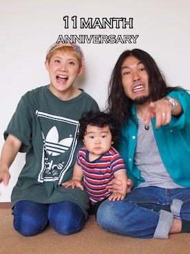 「家族」｜HamburgCafeさん（レディース・159cm）の夏コーディネート