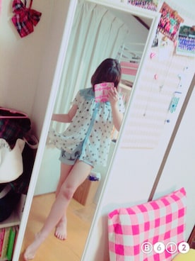 「アイテム（キャミソール）」を使った、まろ大福さん（レディース・158cm・10代）の春コーディネート