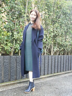 「DRWCYS（ドロシーズ）のアイテム（その他アウター）」を使った、DRWCYS・PR 生駒典子さん（レディース・159cm）の秋コーディネート