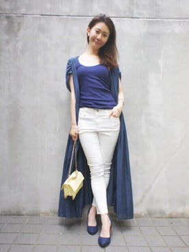 DRWCYS・PR 生駒典子さん（レディース・159cm）の夏コーディネート