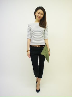 DRWCYS・PR 生駒典子さん（レディース・159cm）の夏コーディネート