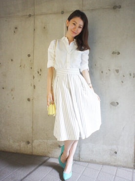 DRWCYS・PR 生駒典子さん(レディース・159cm)の夏コーディネート