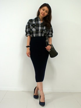 DRWCYS・PR 生駒典子さん（レディース・159cm）の秋コーディネート