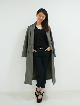 「DRWCYS（ドロシーズ）のアイテム（アクセサリー）」を使った、DRWCYS・PR 生駒典子さん（レディース・159cm）の秋コーディネート
