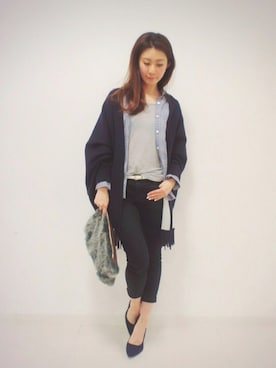 DRWCYS・PR 生駒典子さん(レディース・159cm)の冬コーディネート