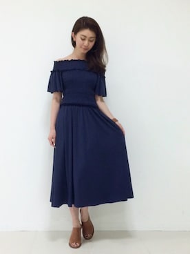 「DRWCYS（ドロシーズ）のアイテム（アクセサリー）」を使った、DRWCYS・PR 生駒典子さん（レディース・159cm）の春コーディネート