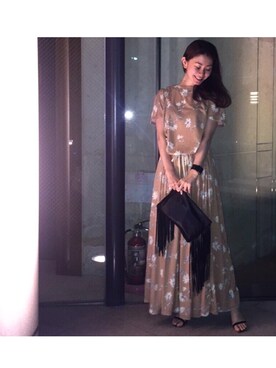 「アイテム（つなぎ/オールインワン、ベージュ系）」を使った、DRWCYS・PR 生駒典子さん（レディース・159cm）の夏コーディネート
