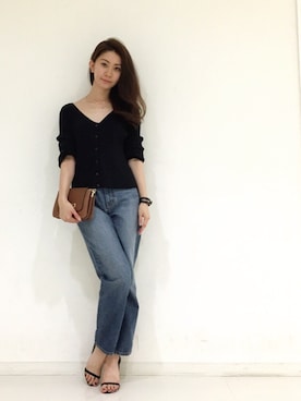 「Kassiopea（カシオペア）のアイテム」を使った、DRWCYS・PR 生駒典子さん（レディース・159cm）の秋コーディネート