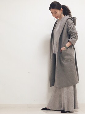 「DRWCYS（ドロシーズ）のアイテム（その他アウター）」を使った、DRWCYS・PR 生駒典子さん（レディース・159cm）の秋コーディネート