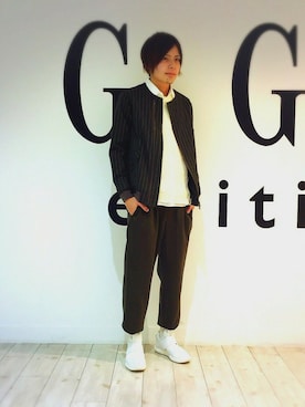 「GGD（ジージーディー）のアイテム（ブルゾン）」を使った、GGDedition八王子店さん（メンズ・173cm）の春コーディネート