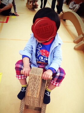 わかすけさん（キッズ・100cm）の春コーディネート