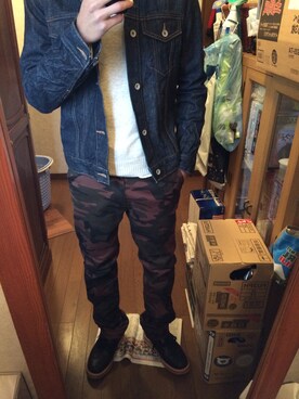 「Abercrombie&Fitch（アバークロンビーアンドフィッチ）のアイテム」を使った、koukiさん（メンズ・172cm）の冬コーディネート