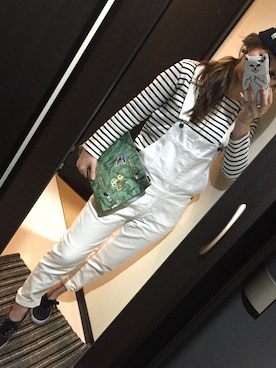 「BAYFLOW（ベイフロー）のアイテム（オールインワン・サロペット）」を使った、nuts8さん（レディース・156cm）の冬コーディネート
