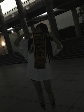 「BEAMS BOY（ビームスボーイ）のアイテム（トップス、ホワイト系）」を使った、yunaさん（レディース・160cm）の夏コーディネート