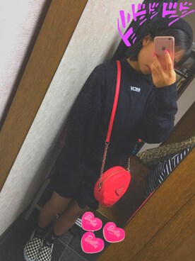 「JOYRICH（ジョイリッチ）のアイテム（トップス、ブラック系）」を使った、yunaさん（レディース・160cm）の秋コーディネート