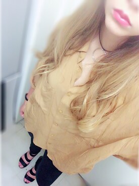 「EMODA（エモダ）のアイテム（チョーカー）」を使った、みっちゃそさん（レディース・165cm）の秋コーディネート