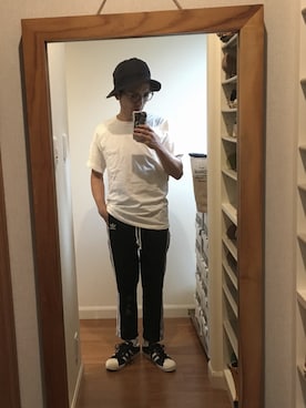 「n-s（ノース）のアイテム」を使った、KUROさん（メンズ・163cm）の秋コーディネート