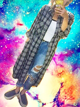 「FOREVER 21（フォーエバー トゥエンティーワン）のアイテム（スニーカー）」を使った、nanaoさん（レディース・160cm）の秋コーディネート