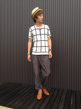 Kuribayashiさん（メンズ・175cm）の夏コーディネート