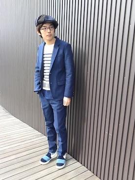 「アイテム（キャスケット）」を使った、Kuribayashiさん（メンズ・177cm・20代）の冬コーディネート