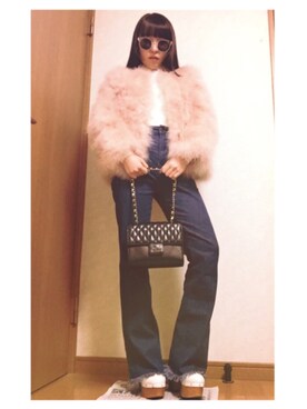 「Rady（レディー）のアイテム（その他アウター）」を使った、kiraraさん（レディース・153cm）の冬コーディネート