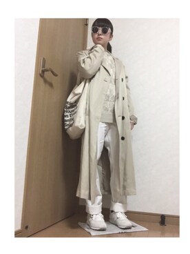 「KENZO」｜「アイテム（トートバッグ）」を使った、kiraraさん（レディース・153cm）の冬コーディネート