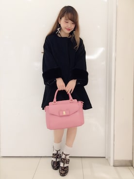「べっ甲」｜「アイテム（ジャケット/アウター）」を使った、MOYUさん（レディース・157cm）の秋コーディネート