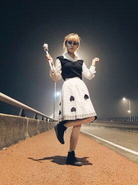 「halloween」｜「アイテム（その他シューズ）」を使った、安吉🍀さん（レディース・161cm）の秋コーディネート
