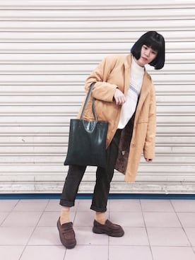 「yellow」｜安吉🍀さん（レディース・161cm）の秋コーディネート