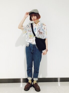 「cece.t（セセティー）のアイテム」を使った、安吉🍀さん（レディース・161cm）の夏コーディネート