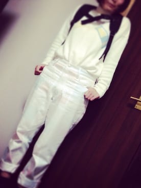 「keisuke kanda（ケイスケカンダ）のアイテム（パンツ）」を使った、みおさん（レディース・162cm）の冬コーディネート