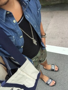 まぁちぇるさん（メンズ・170cm）の夏コーディネート