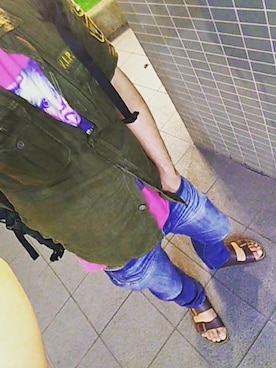 「BIRKENSTOCK（ビルケンシュトック）の＜BIRKENSTOCK（ビルケンシュトック）＞ ARIZONA BIRKOFLOR/サンダル¨ ◆（サンダル）」を使った、ひでさん（メンズ・176cm）の夏コーディネート