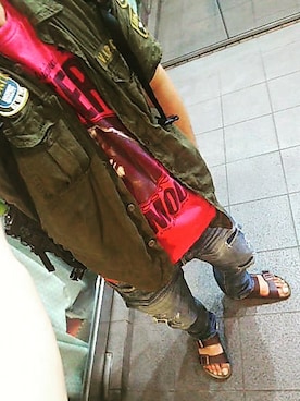 「BIRKENSTOCK（ビルケンシュトック）の＜BIRKENSTOCK（ビルケンシュトック）＞ ARIZONA BIRKOFLOR/サンダル¨ ◆（サンダル）」を使った、ひでさん（メンズ・176cm）の秋コーディネート