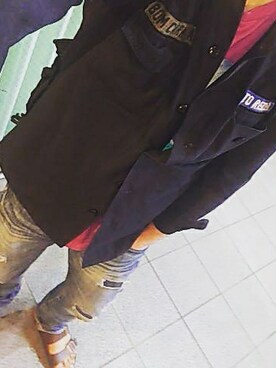 「BIRKENSTOCK（ビルケンシュトック）の＜BIRKENSTOCK（ビルケンシュトック）＞ ARIZONA BIRKOFLOR/サンダル¨ ◆（サンダル）」を使った、ひでさん（メンズ・176cm）の秋コーディネート