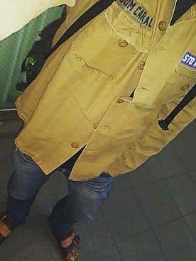 「BIRKENSTOCK（ビルケンシュトック）の＜BIRKENSTOCK（ビルケンシュトック）＞ ARIZONA BIRKOFLOR/サンダル¨ ◆（サンダル）」を使った、ひでさん（メンズ・176cm）の秋コーディネート