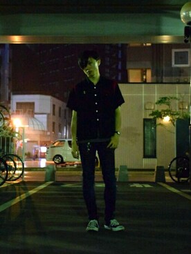 「CONVERSE（コンバース）のCONVERSE コンバース ジャック パーセル / JACK PURCEL（スニーカー）」を使った、ぐらさん（メンズ・174cm）の春コーディネート