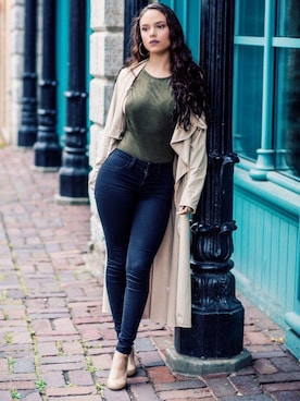 「fall style」｜「アイテム（トレンチコート）」を使った、Adriさん（レディース・160cm）の秋コーディネート