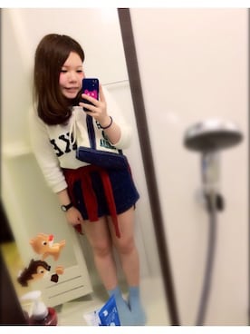 「ローリーズファーム(LOWRYS FARM)」｜「アイテム（アンサンブル）」を使った、aachan☺︎さん（レディース・153cm）の春コーディネート
