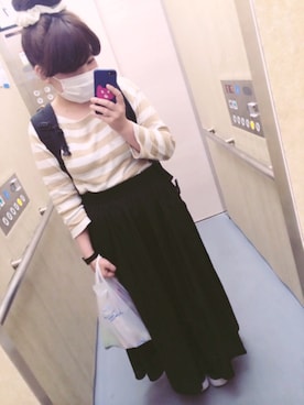 「前髪ぱっつん」｜aachan☺︎さん（レディース・154cm・20代）の春コーディネート