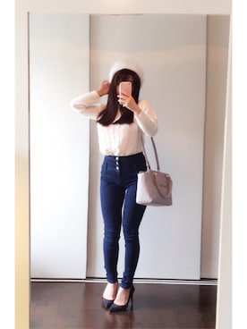 「dazzlin（ダズリン）のアイテム（PC・スマホグッズ/家電）」を使った、まぁさん（レディース・160cm）の秋コーディネート