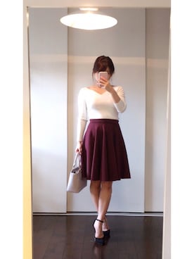 「dazzlin（ダズリン）のアイテム（PC・スマホグッズ/家電）」を使った、まぁさん（レディース・160cm）の秋コーディネート