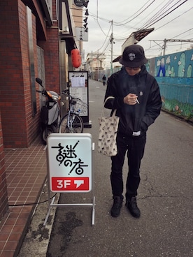 「KILL STAR（キルスター）のアイテム（ジャケット/アウター）」を使った、まみれさん（メンズ・177cm）の春コーディネート