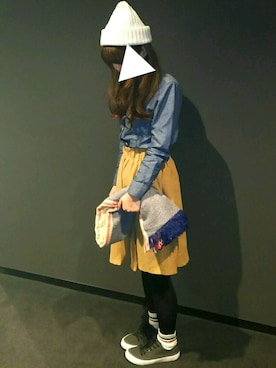 「Sheta（シータ）のアイテム（トップス）」を使った、はるきゃすさん（レディース・160cm）の冬コーディネート